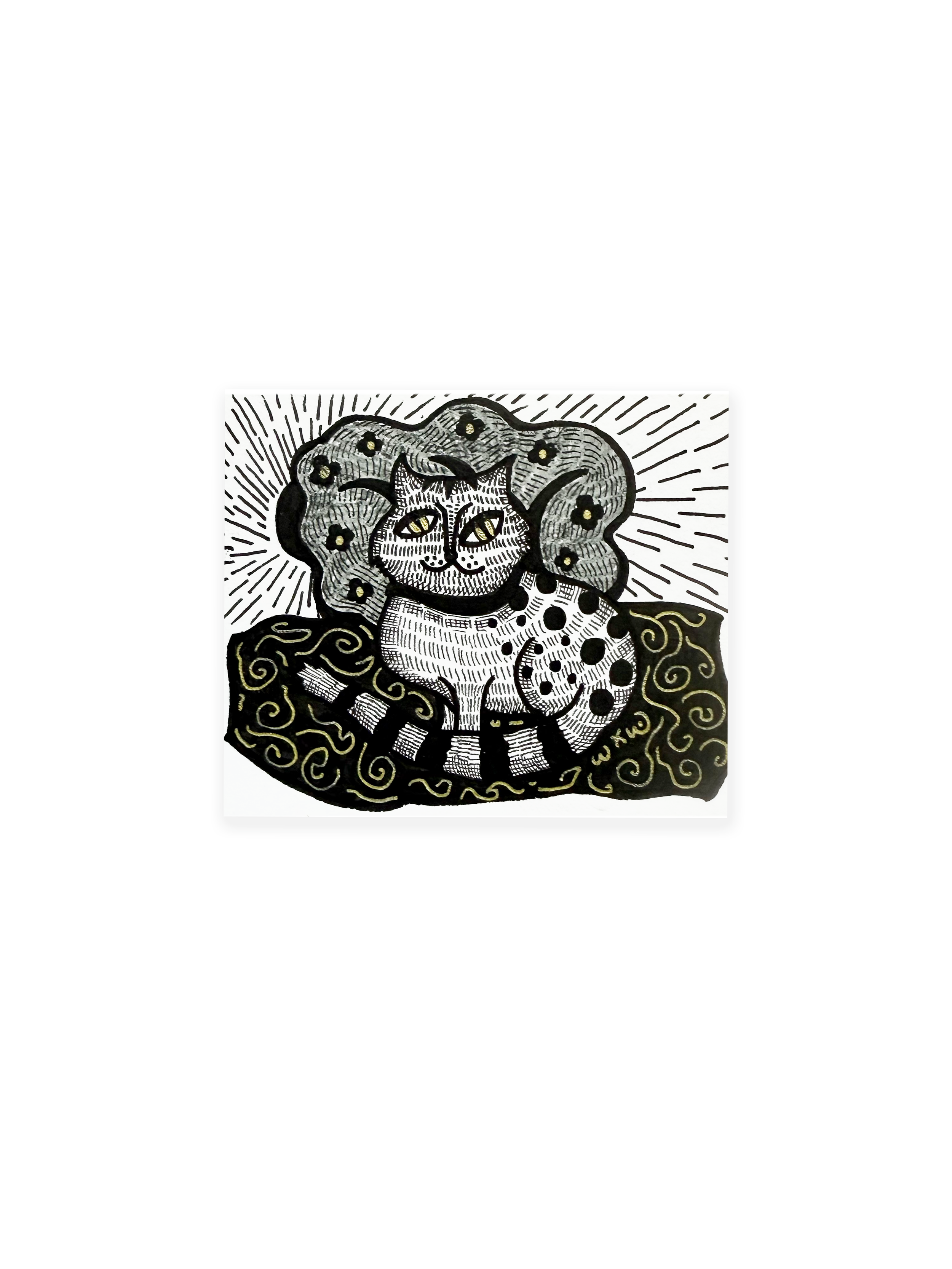 Random Cat Under The Tree (sold)