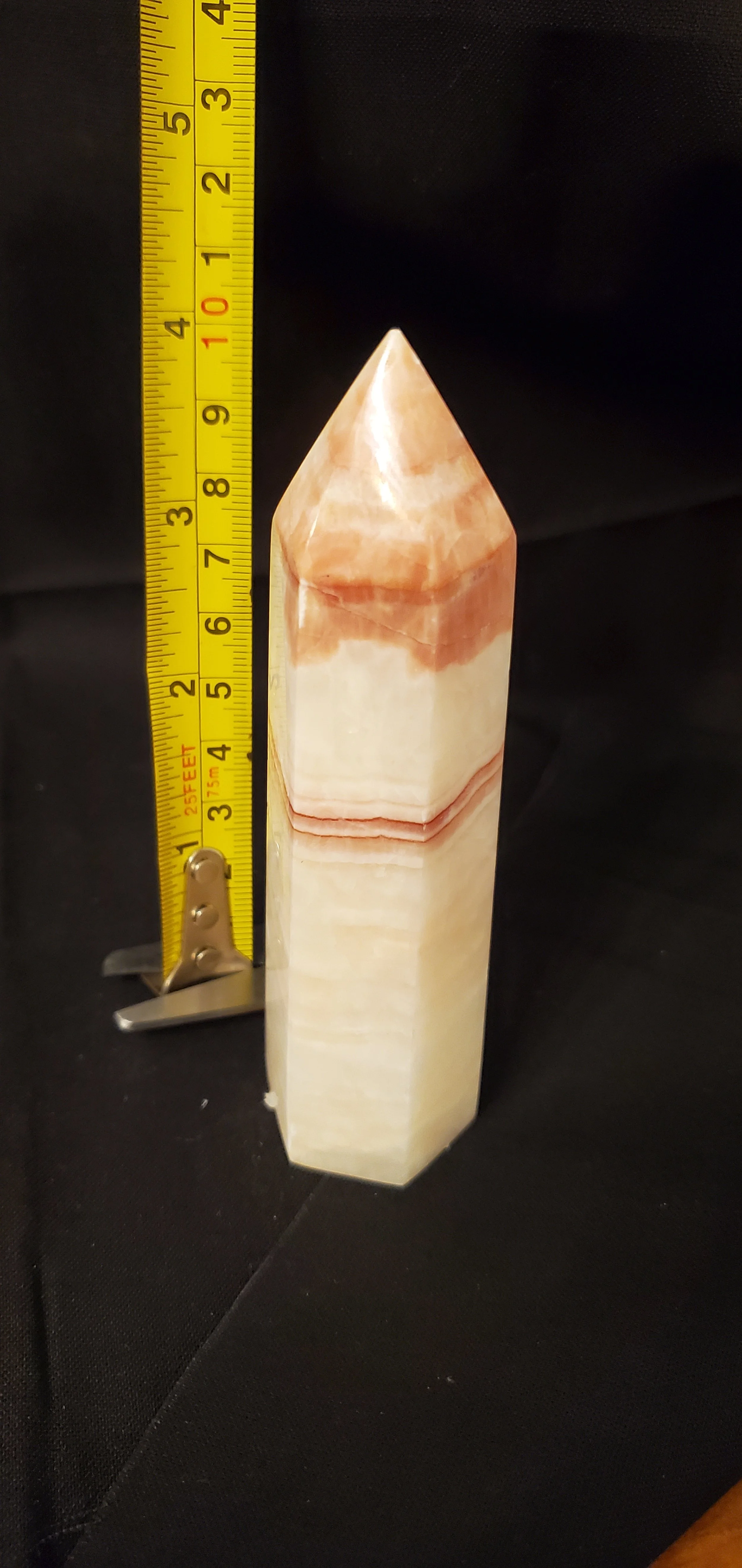 Pink Banded Onyx Tower