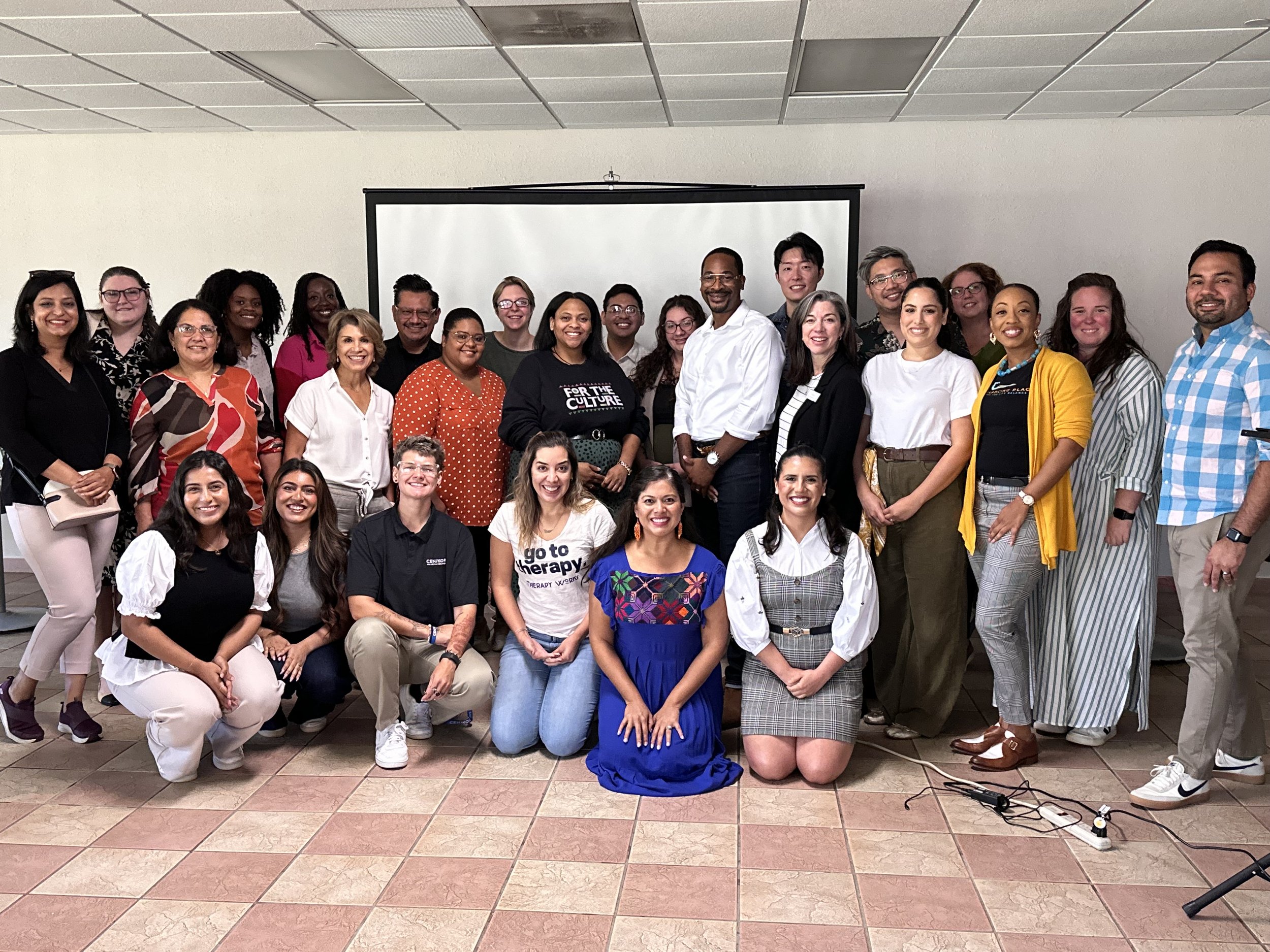 Mental health professionals networking at a BIPOC Professional Network event in Dallas-Fort Worth.