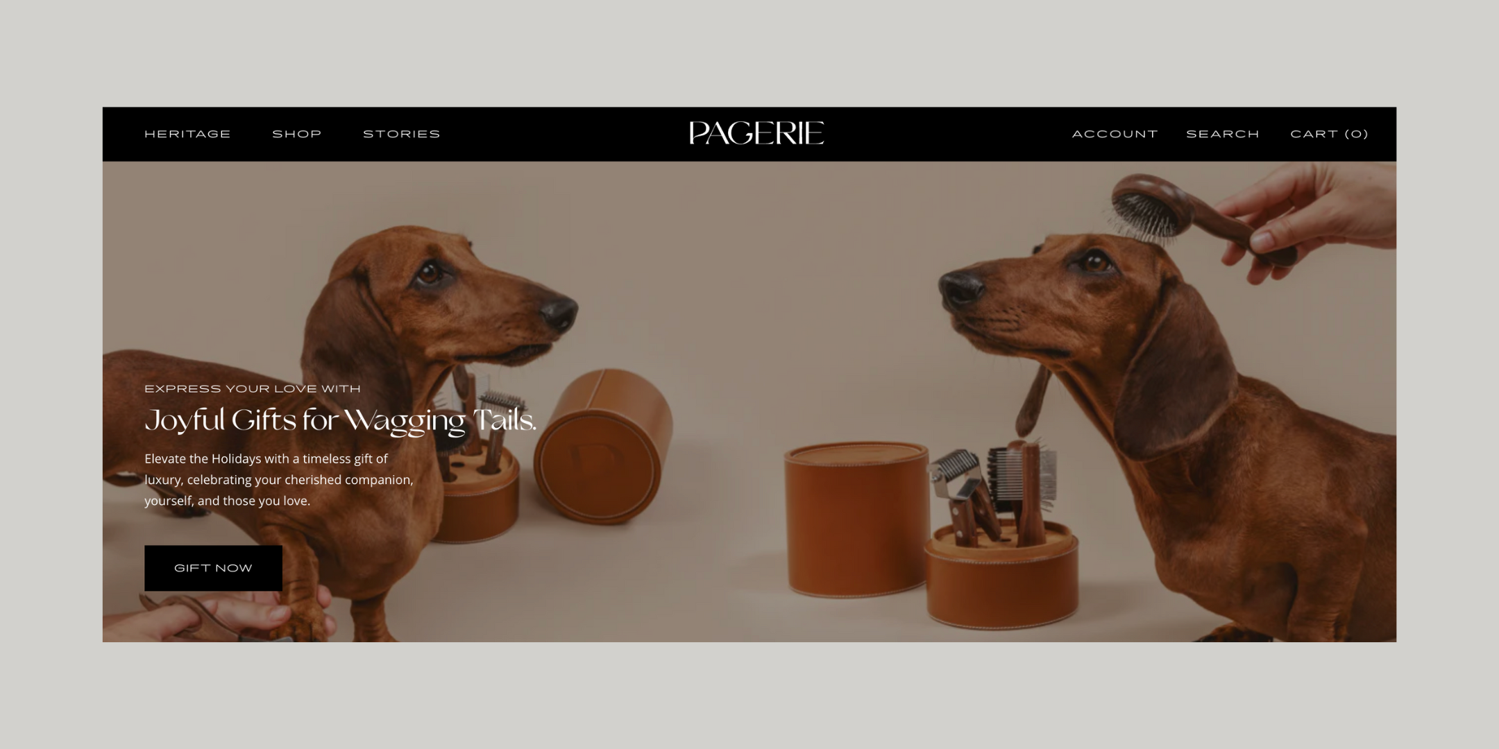 Saima Omar did copywriting for luxury pet brand, PAGERIE.