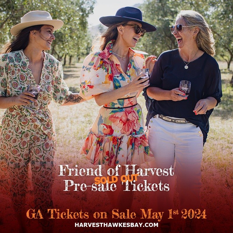 Friends of Harvest, you are awesome! Our pre-sale exclusive tickets are now sold out. 

If you missed out, be sure to mark your calendars for May 1st when general public tickets go on sale. If the Friends of Harvest pre-sales are any indication, this