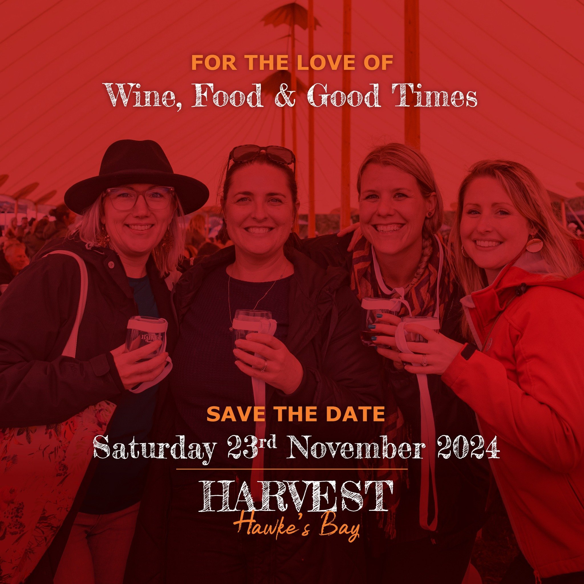 Save the date and get ready to join us for the 2024 Harvest Hawke's Bay Wine and Food Festival on Saturday, November 23rd. It promises to be an unforgettable day where you'll experience the perfect fusion of flavours as 16 renowned Hawke's Bay wineri