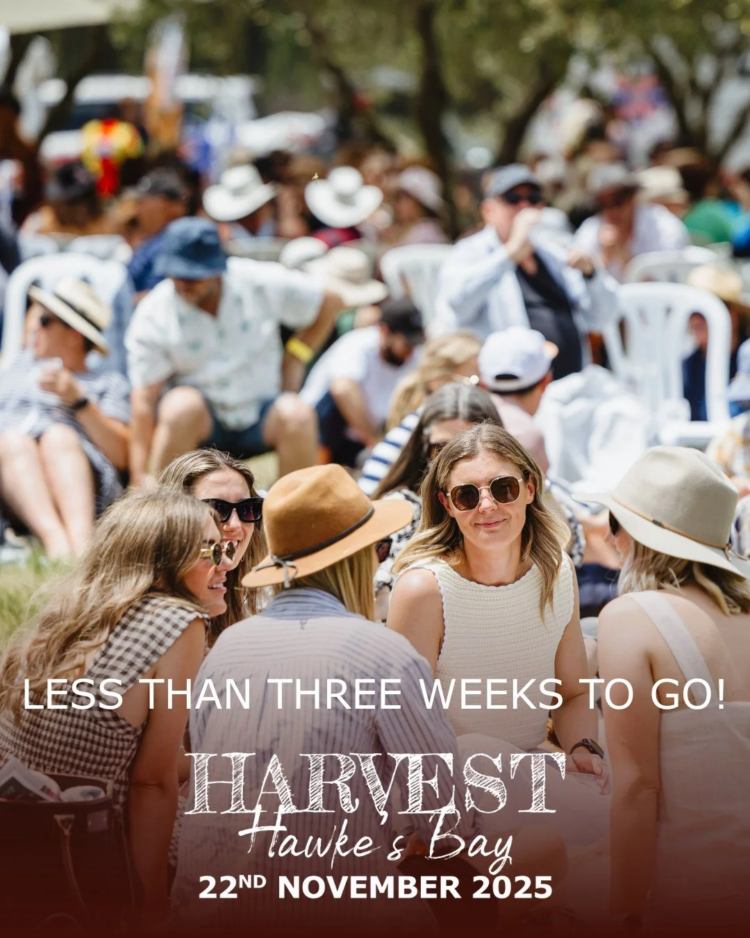 There&rsquo;s just under three weeks to go until Harvest Hawke&rsquo;s Bay 2025! 🥳

We can&rsquo;t wait to see you all there for exquisite food, refreshing drinks and dancing in THE most picturesque setting 🌳

Tickets are still available but time i