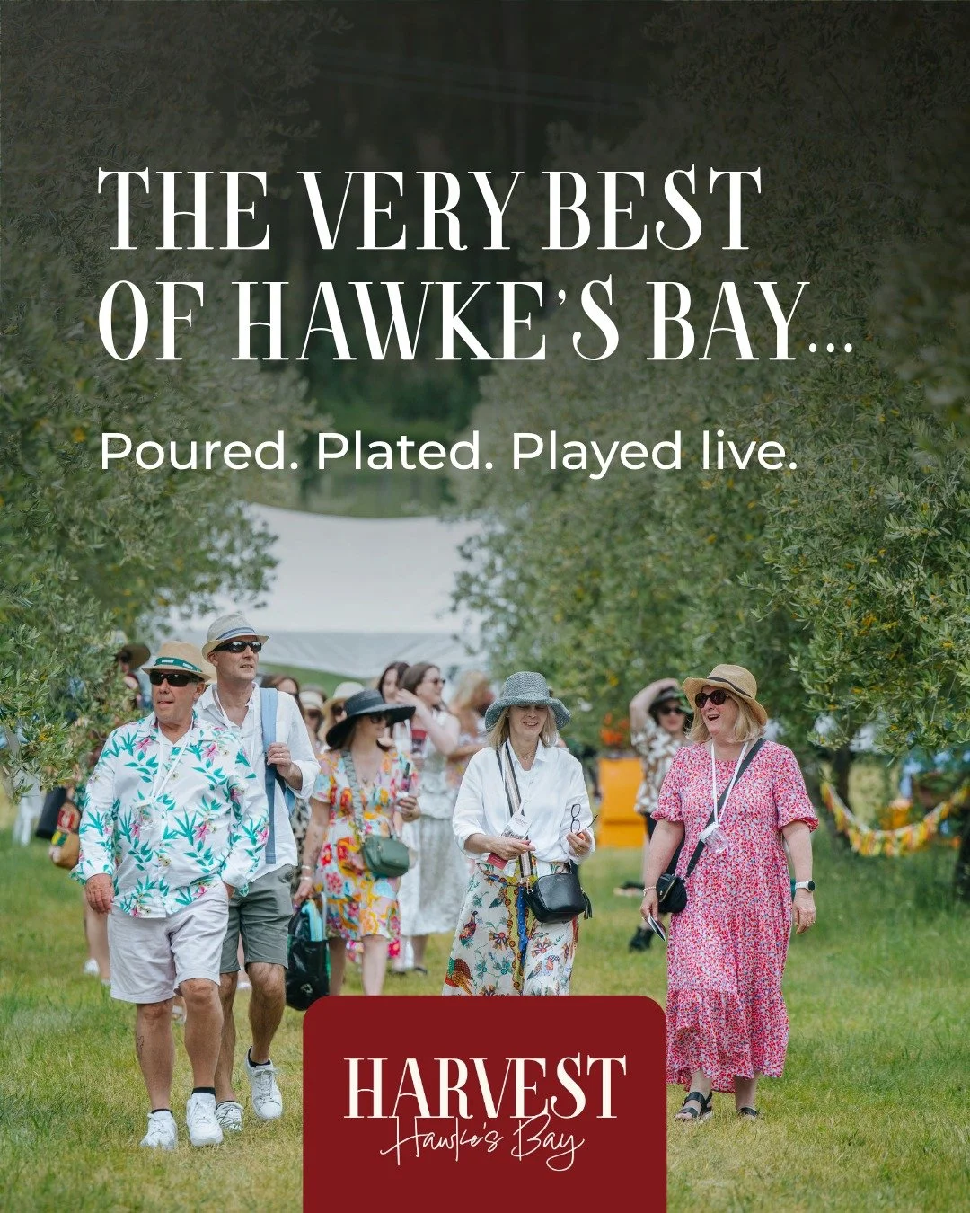 This November, the very best of Hawke&rsquo;s Bay will be poured, plated and played live all in one stunning riverside setting.

Recognised as one of only 12 Great Wine Capitals of the World, this is a region worth experiencing properly - and Harvest