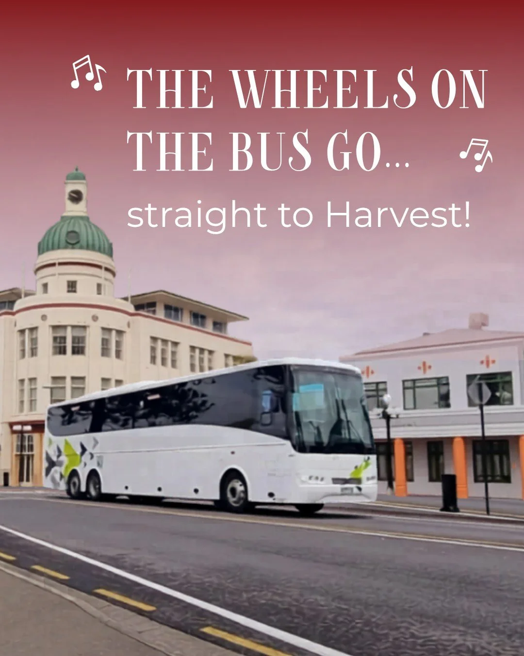 If you&rsquo;ve ever been on a Harvest Hawke&rsquo;s Bay shuttle, you&rsquo;ll know that singalongs are optional, however a carefree day out is guaranteed! 😉 

Shuttles depart from Napier, Hastings and Havelock North. Pre-booking is easy, essential 