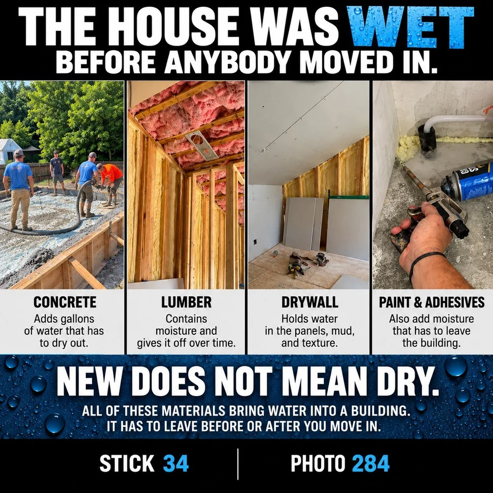 New does not mean dry. Stick 34.