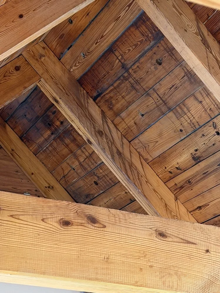 Built in 1988. From the floor, that wood ceiling looks perfect.