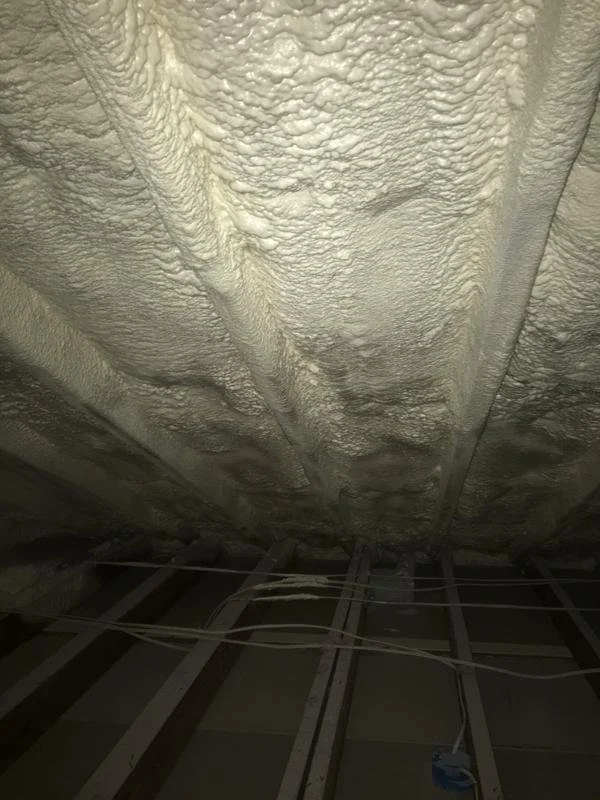 The hot roof. Closed cell foam on the bottom side of the roof deck. The framing still leaks heat.