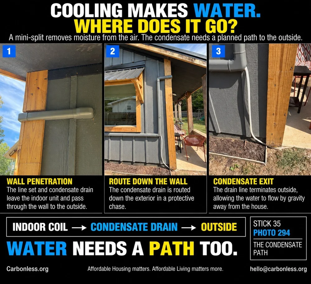 Cooling makes water. Stick 35.
