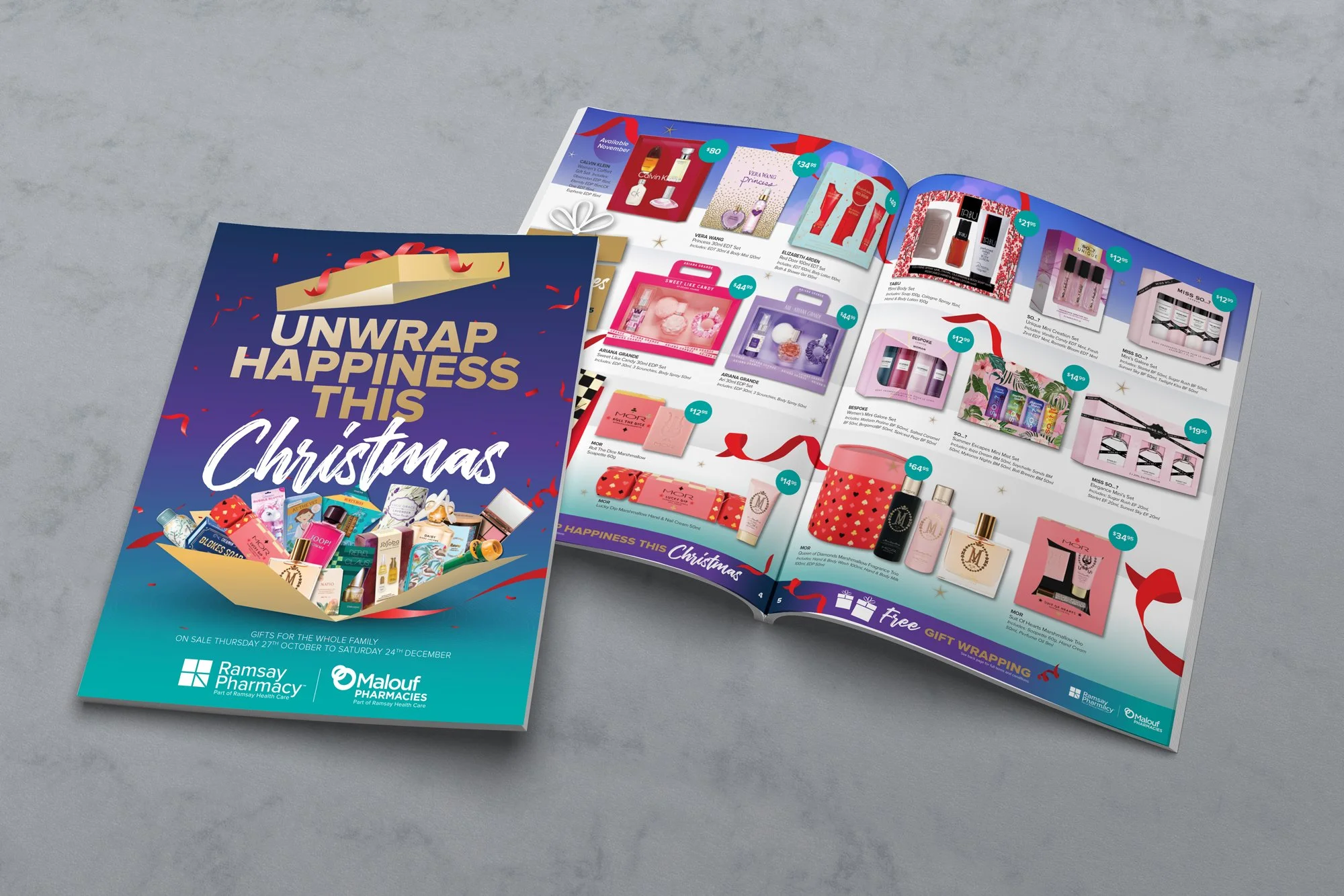 Catalogue, brochure, flyer graphic design.