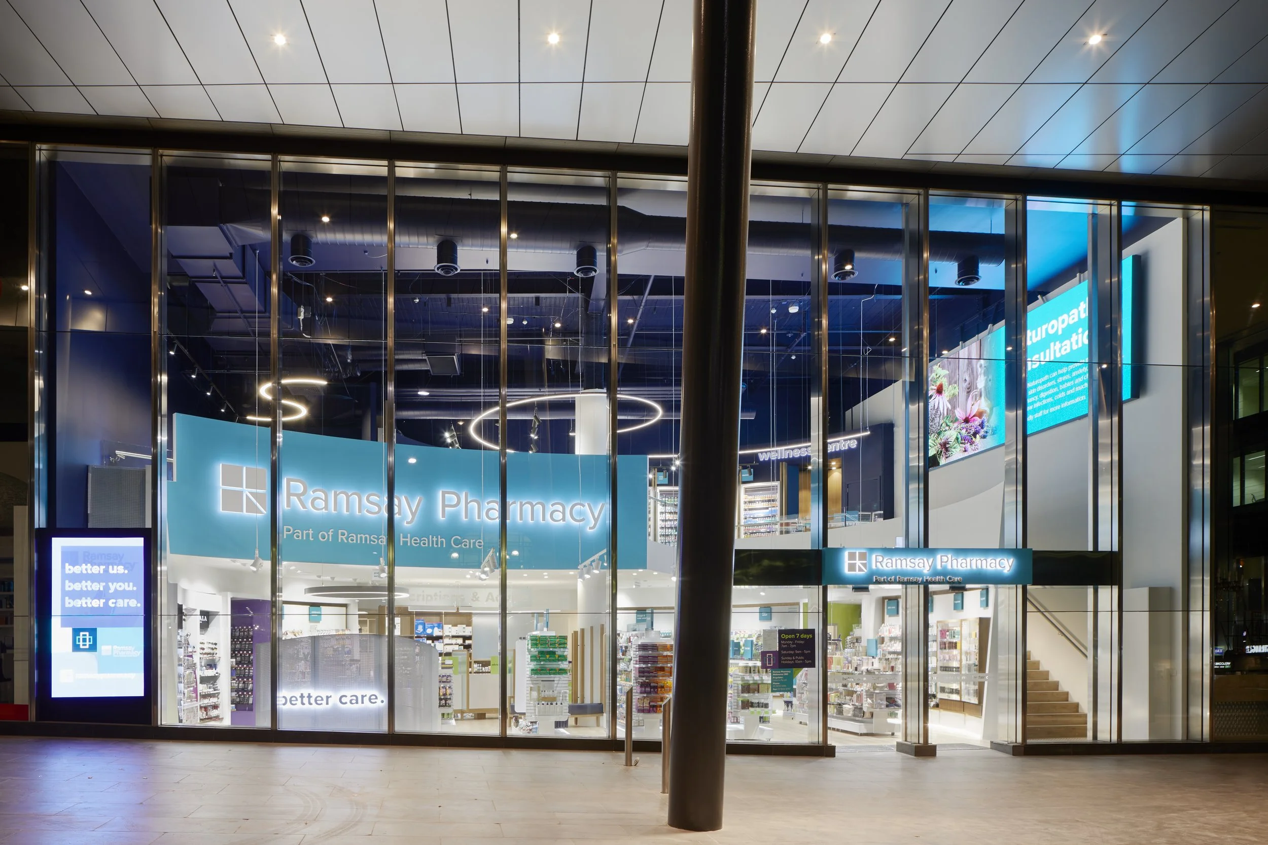 Signage Design Sunshine Coast. Graphic Design. Ramsay Pharmacy, part of Ramsay Health Care.