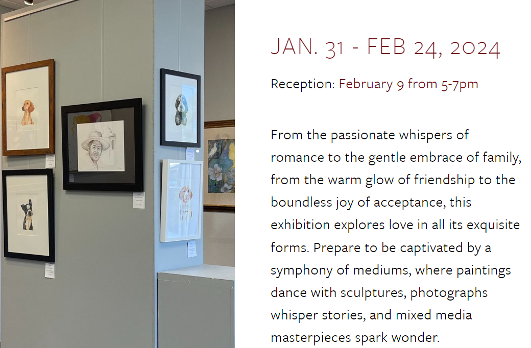 4 Watercolors selected by jury @ Exhibition at Ground Floor Artists