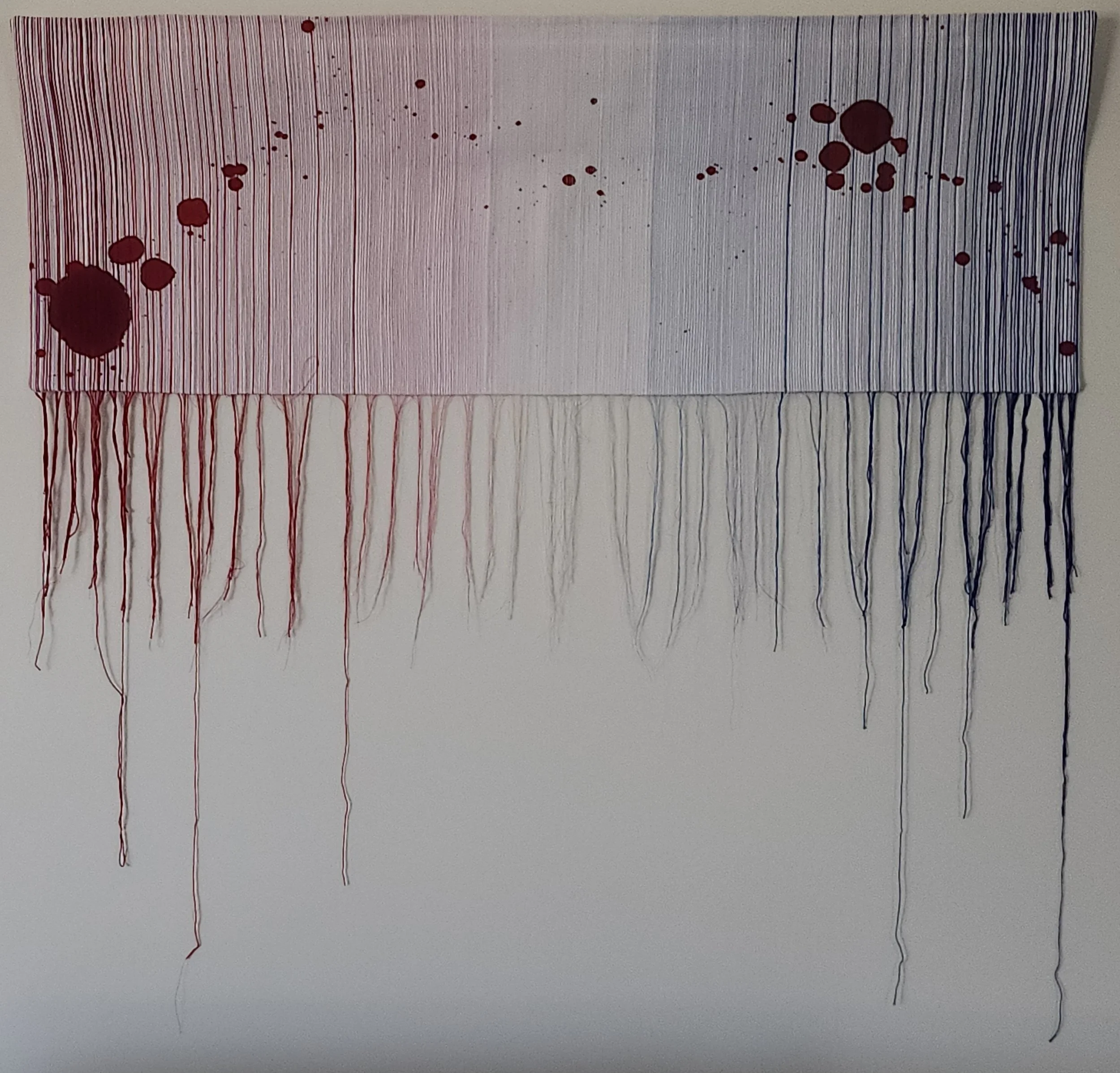 Bleeding Ideals juried into the SAQA show “Matters at Heart”