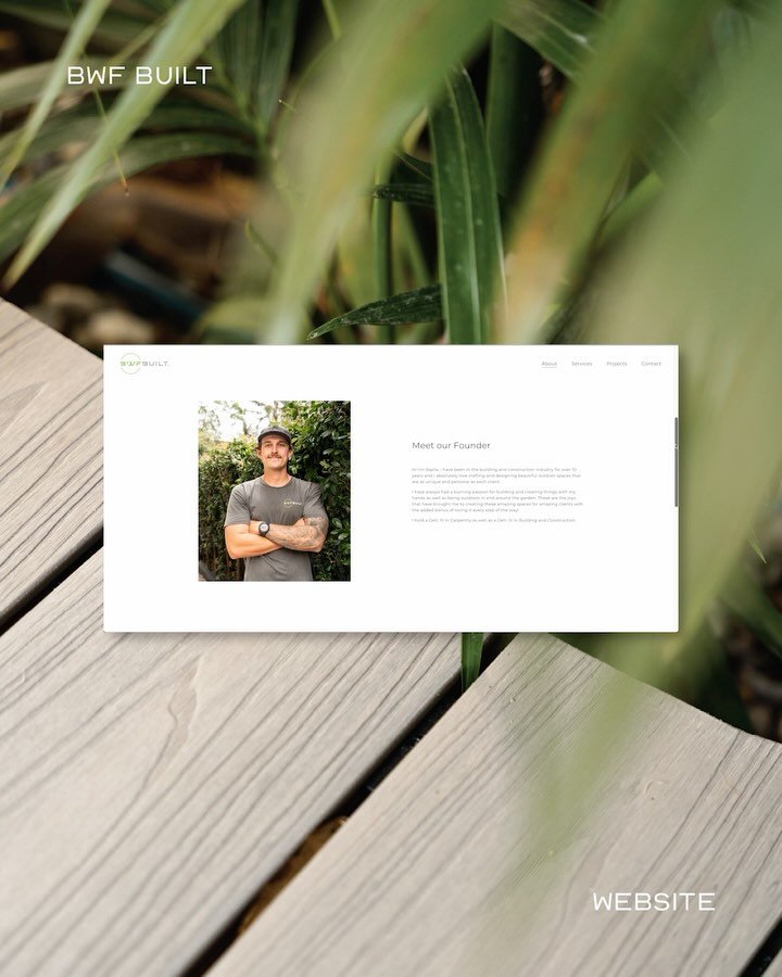 Website launch for @bwf.built! 

Having worked with Baylie previously for content creation, he approached us looking to create a website that showcased the high-quality work from him and the team.

The website is a clean, professional design, and the