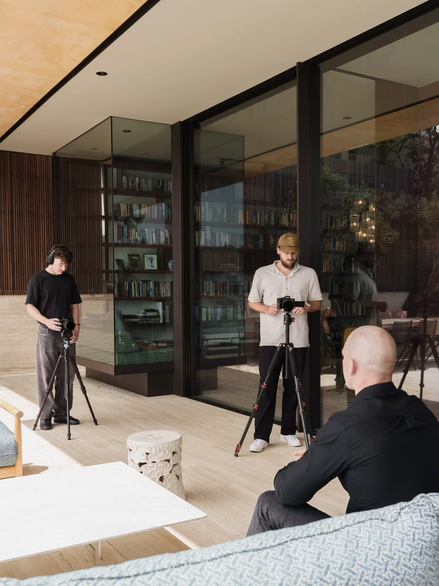 Behind the scenes for @artisanstonemasons 

We&rsquo;re excited to share more from this incredible architectural home soon.

Architect - @balagnadesign