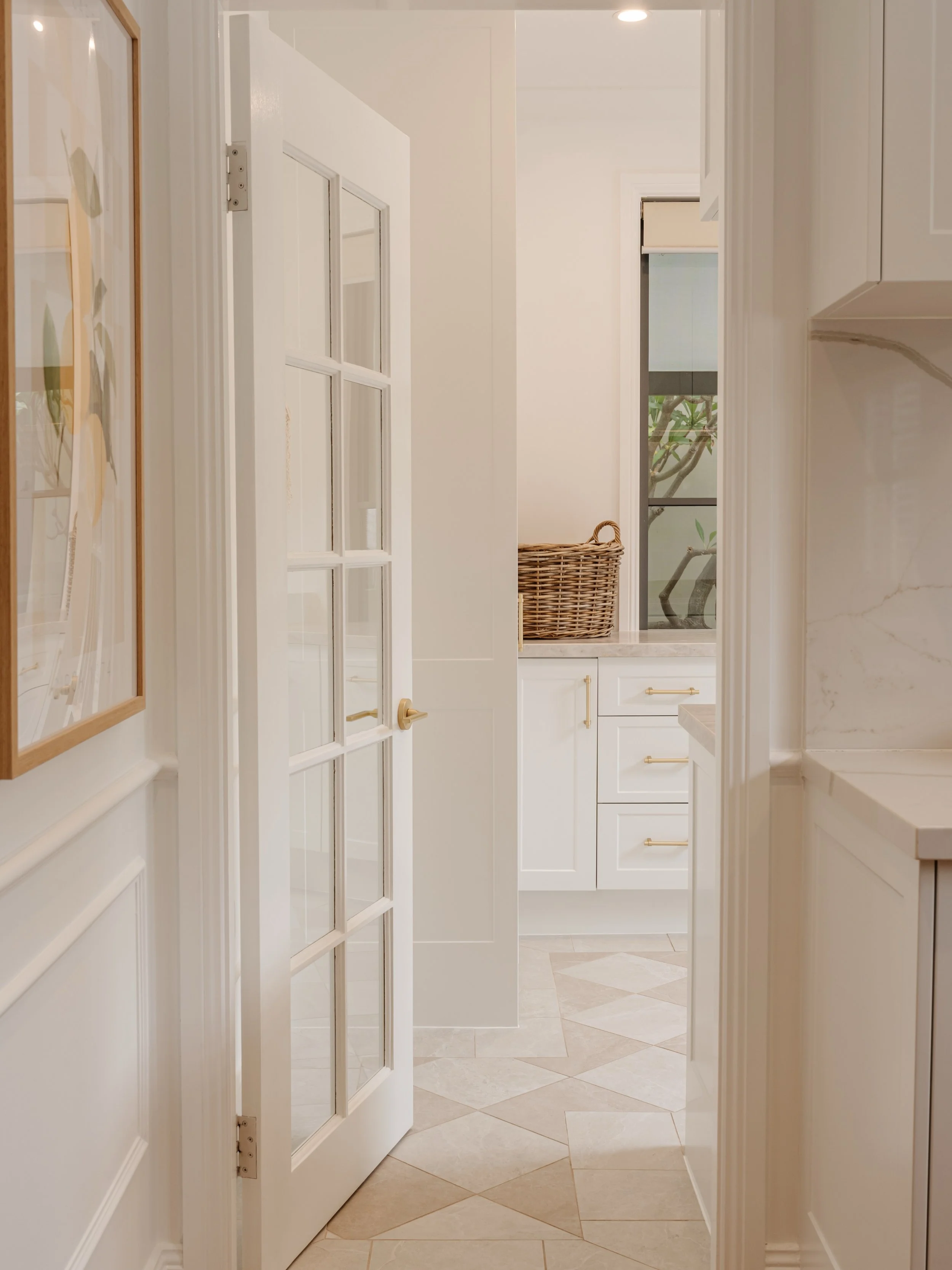 There&rsquo;s just something aesthetic about this Hamptons style laundry.

We made sure we picked the right time of day to capture this project, ensuring there was enough natural light coming through without the space looking unevenly lit. The design