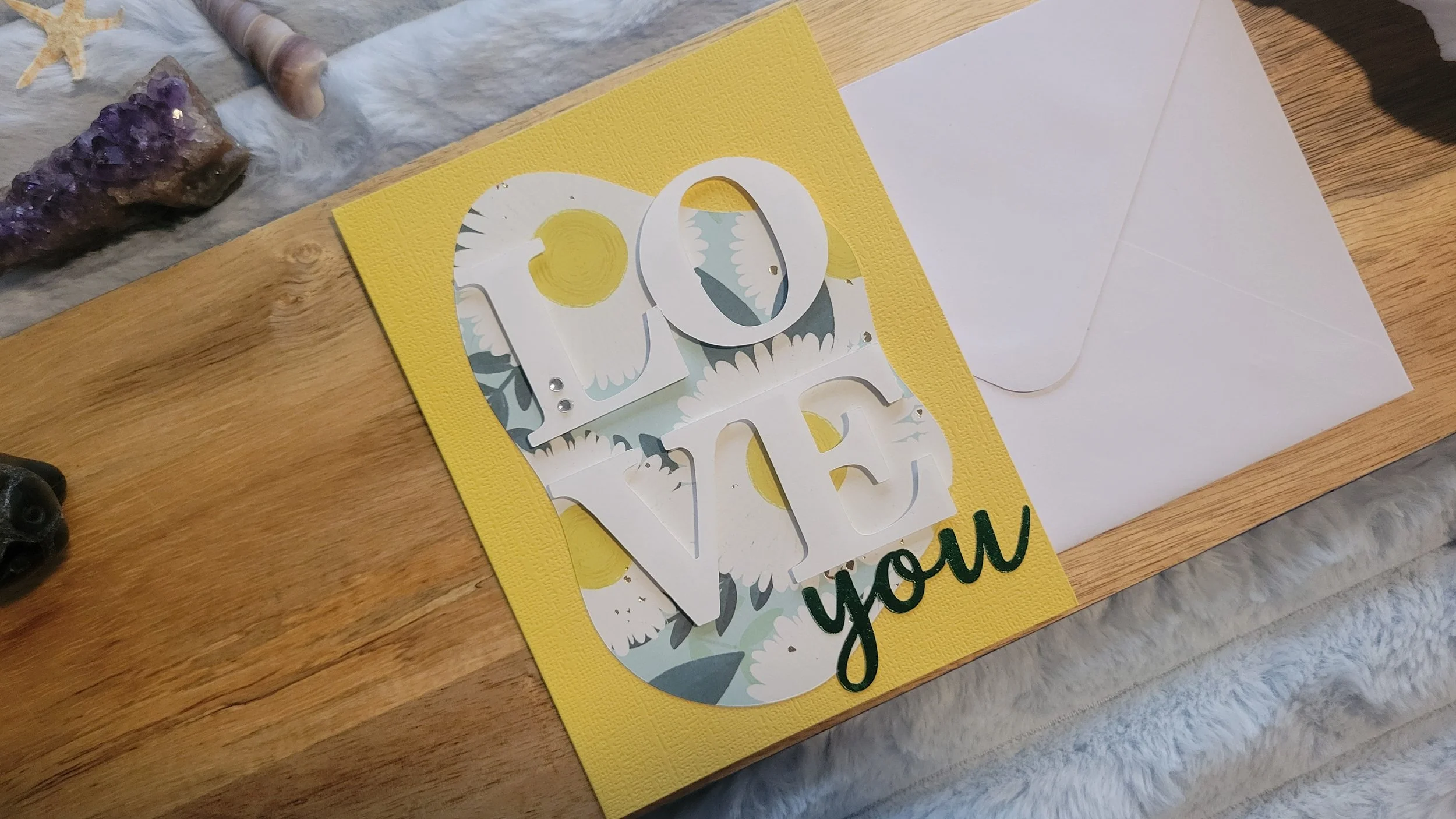 Love You Layered Card — 2 for $6.66 Unlearning Fear Sale