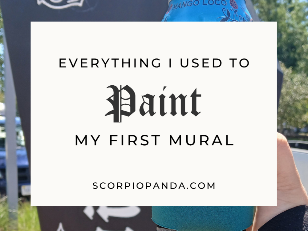 Everything I Used to Paint My First Mural (Materials List)