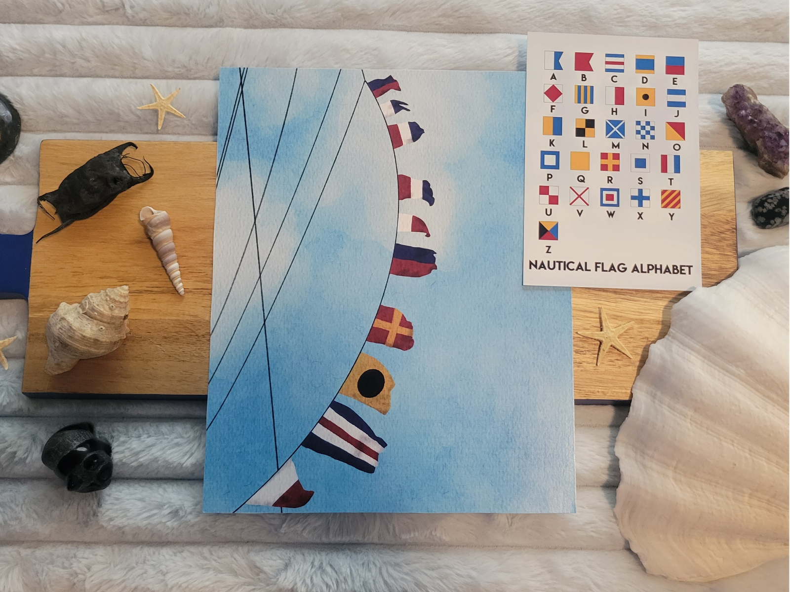 Eat the Rich (Nautical Signal Flags) — 8x10 Art Print