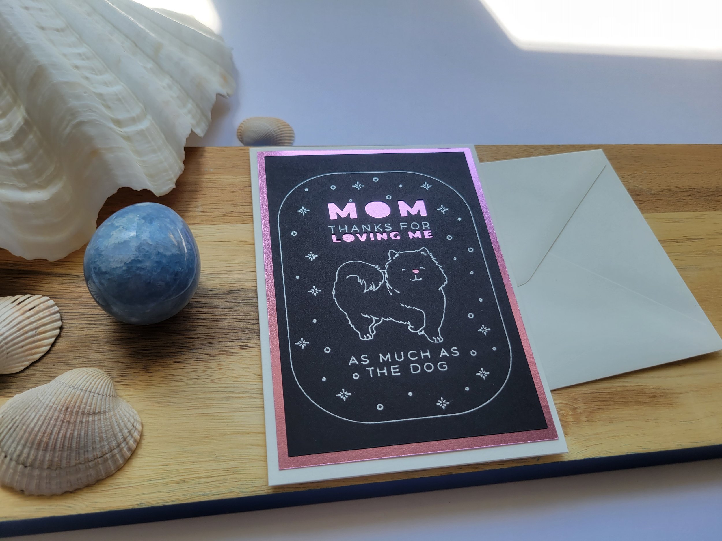 Mom Loves Me (and the Dog) Foil Card — 2 for $6.66 Unlearning Fear Sale