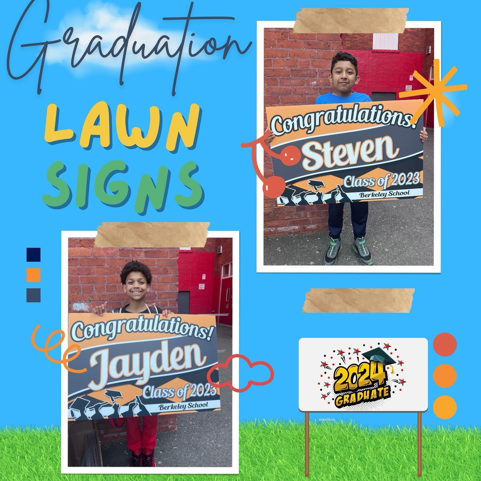 Hello families! A Bloomfield Township resident (Lawrence Marino) makes lawn signs for graduates. (This is not something provided through the school.) They are a cute way to acknowledge your graduate leading up to the days of graduation!

COST: 
❍ $35