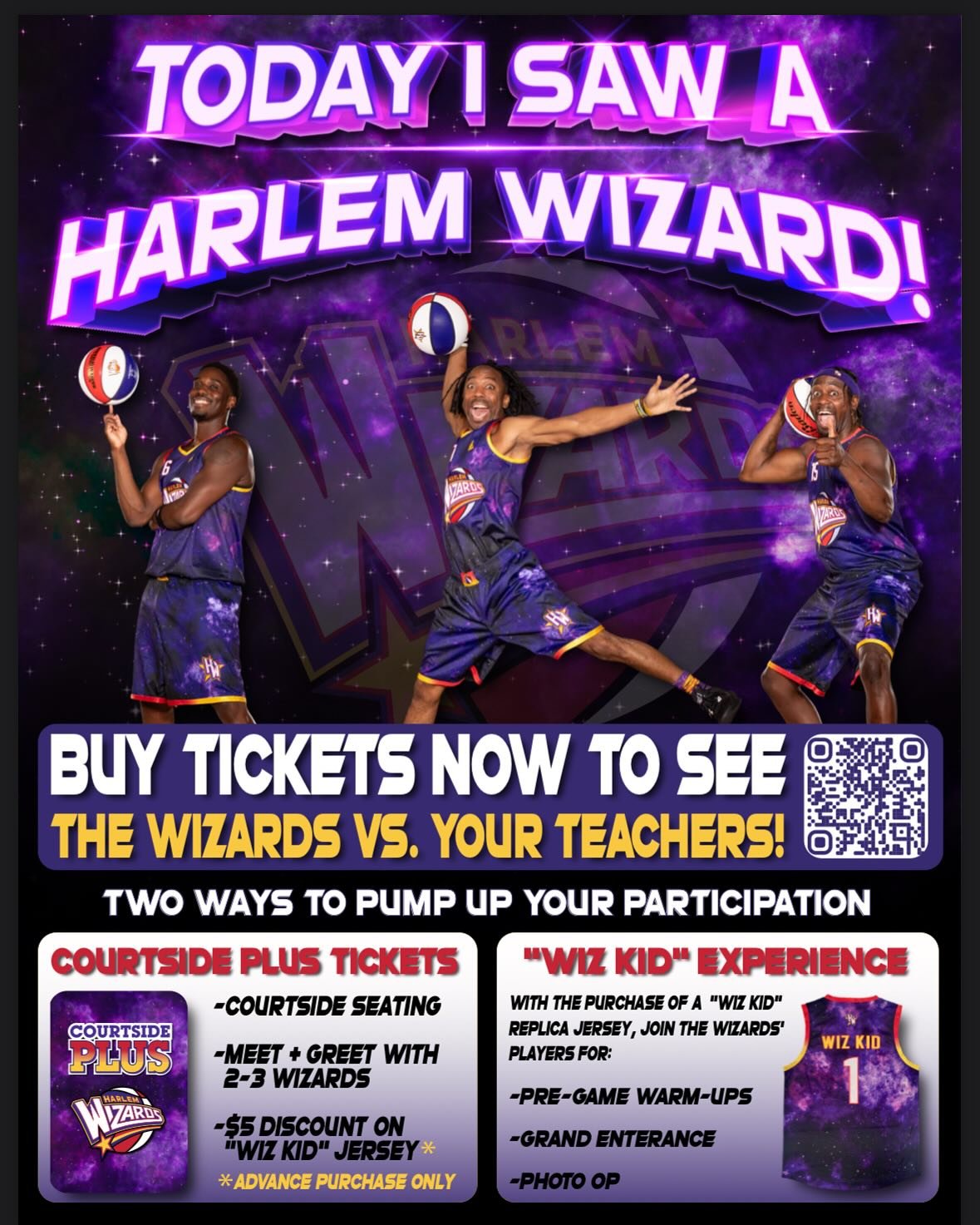 This week our Berkeley Students got the opportunity to meet one of the World Famous Harlem Wizards players DP. Berkeley held an assembly to get the kids all pumped up for the upcoming event that will be held on December 5th at 7pm (doors open at 6p) 