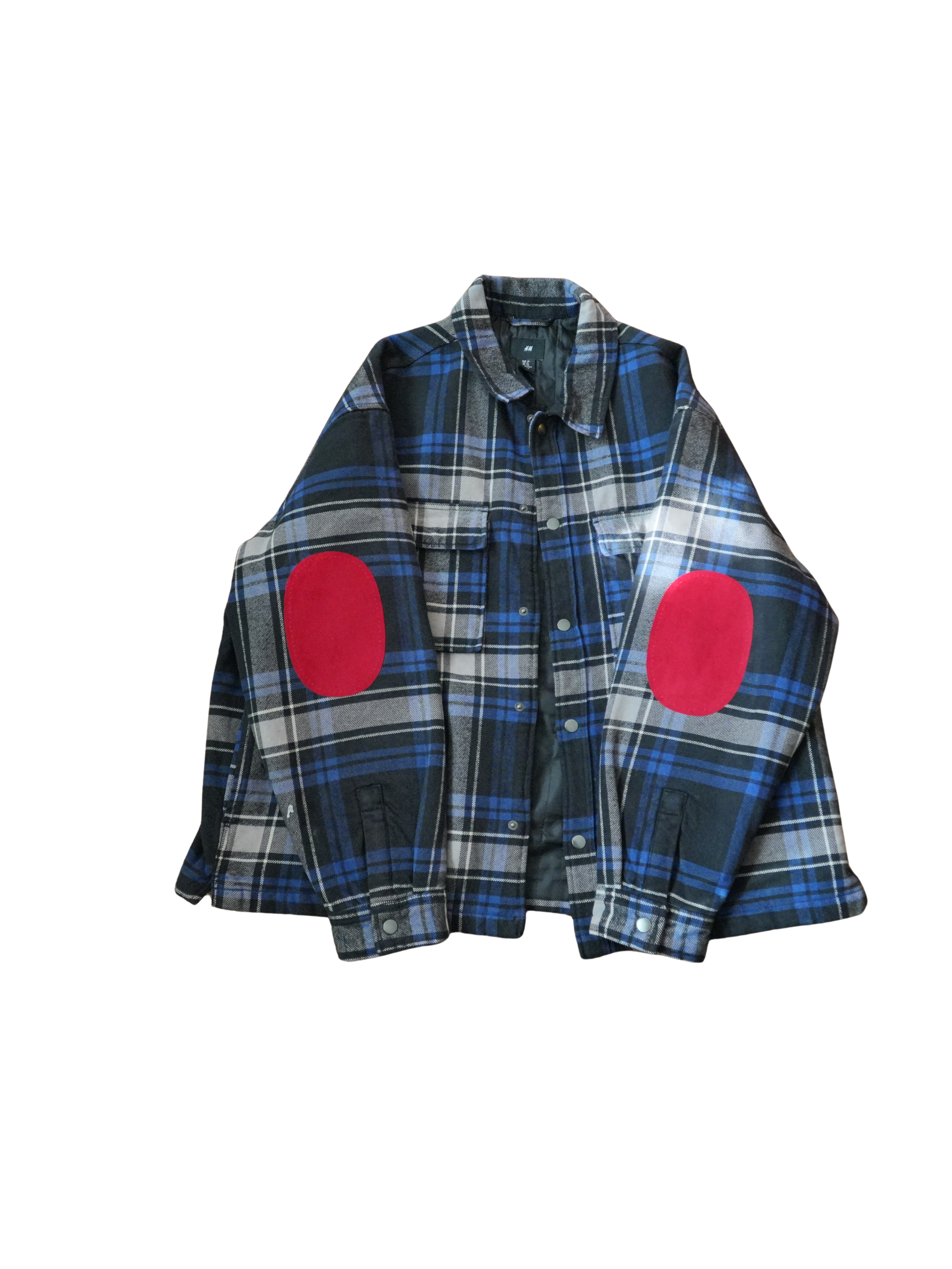 Blue and Black Red Patch Flannel Front.png