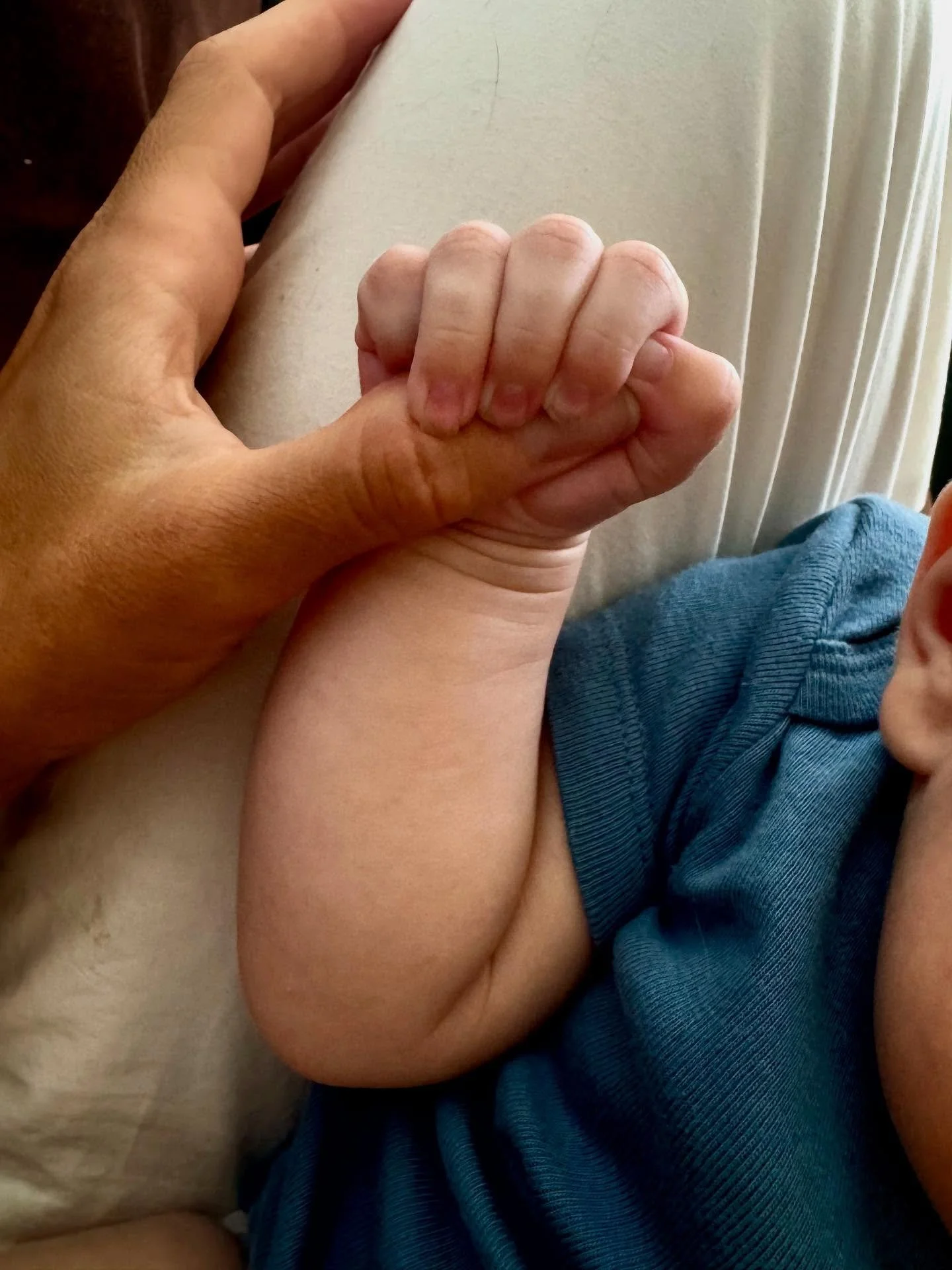 After weeks of dancing between agency and surrender, I found peace a few nights before our belly birth. 

I had prepared for a home birth, but we were breech and big. I did everything to support my guy turning - chiropractor, prenatal bodywork, acupu