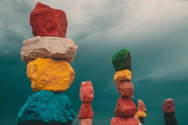 the seven magic mountains outside of las vegas