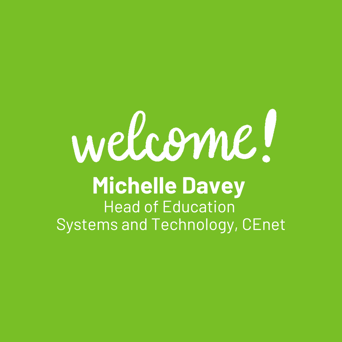 Michelle Davey joins the team