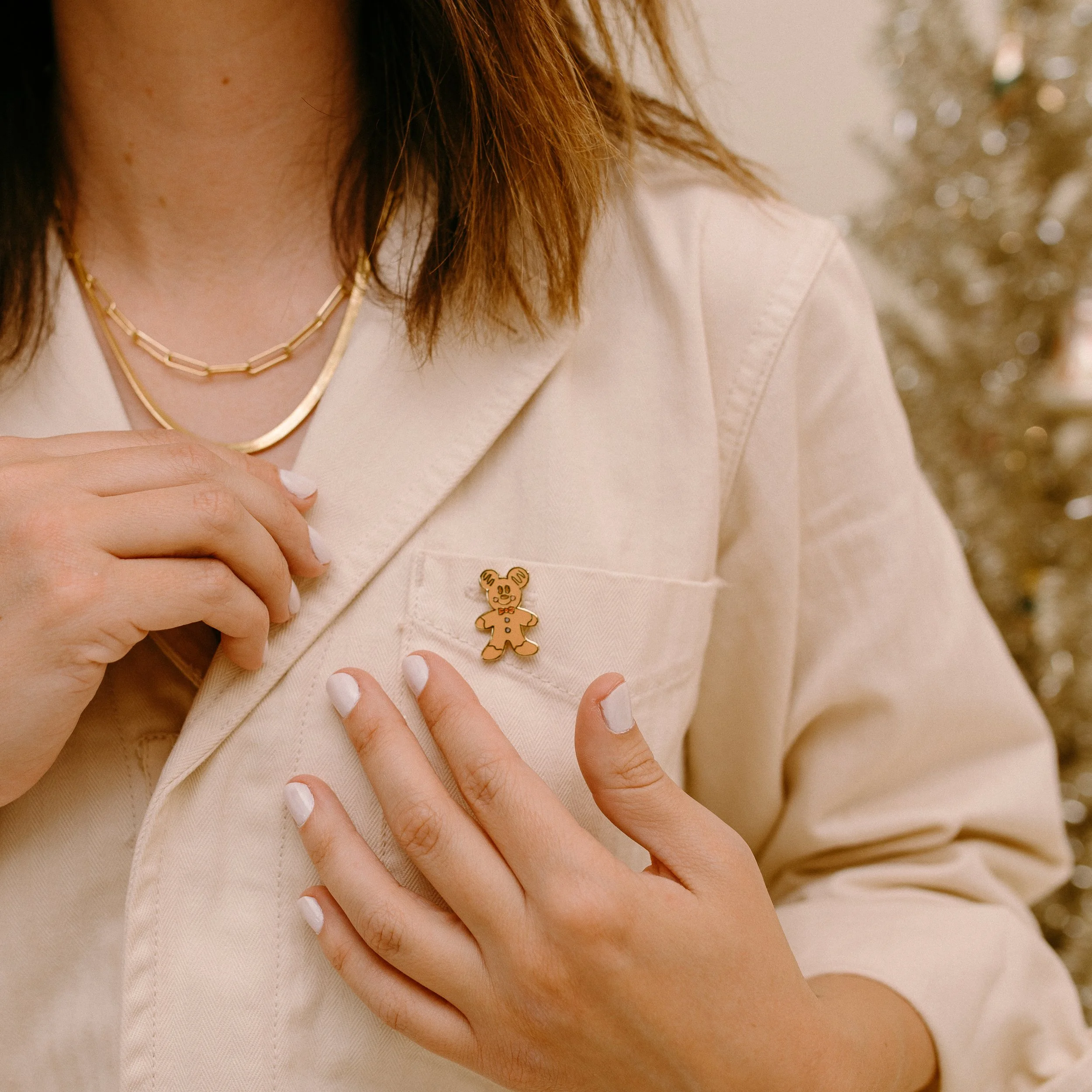 Gingerbread Cookie Mini Enamel Pin