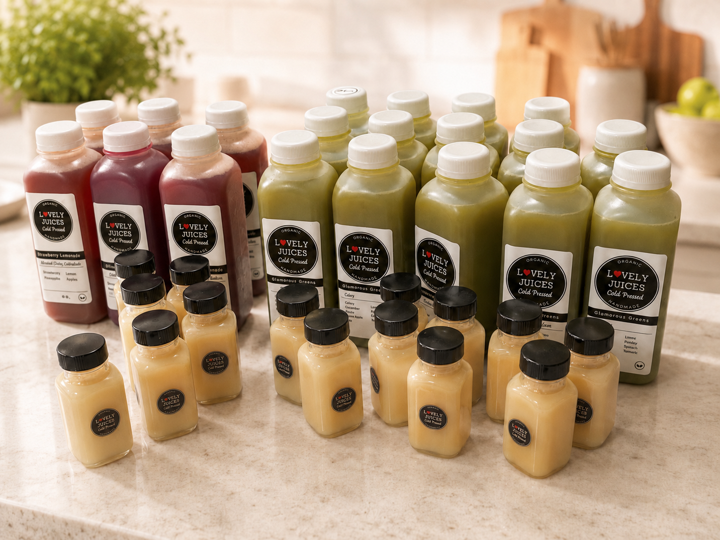 1 Month Supply of Organic Cold-Pressed Juice
