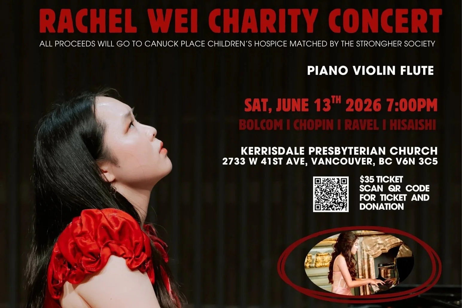 2026 Charity Concert for Canuck Place Children's Hospice