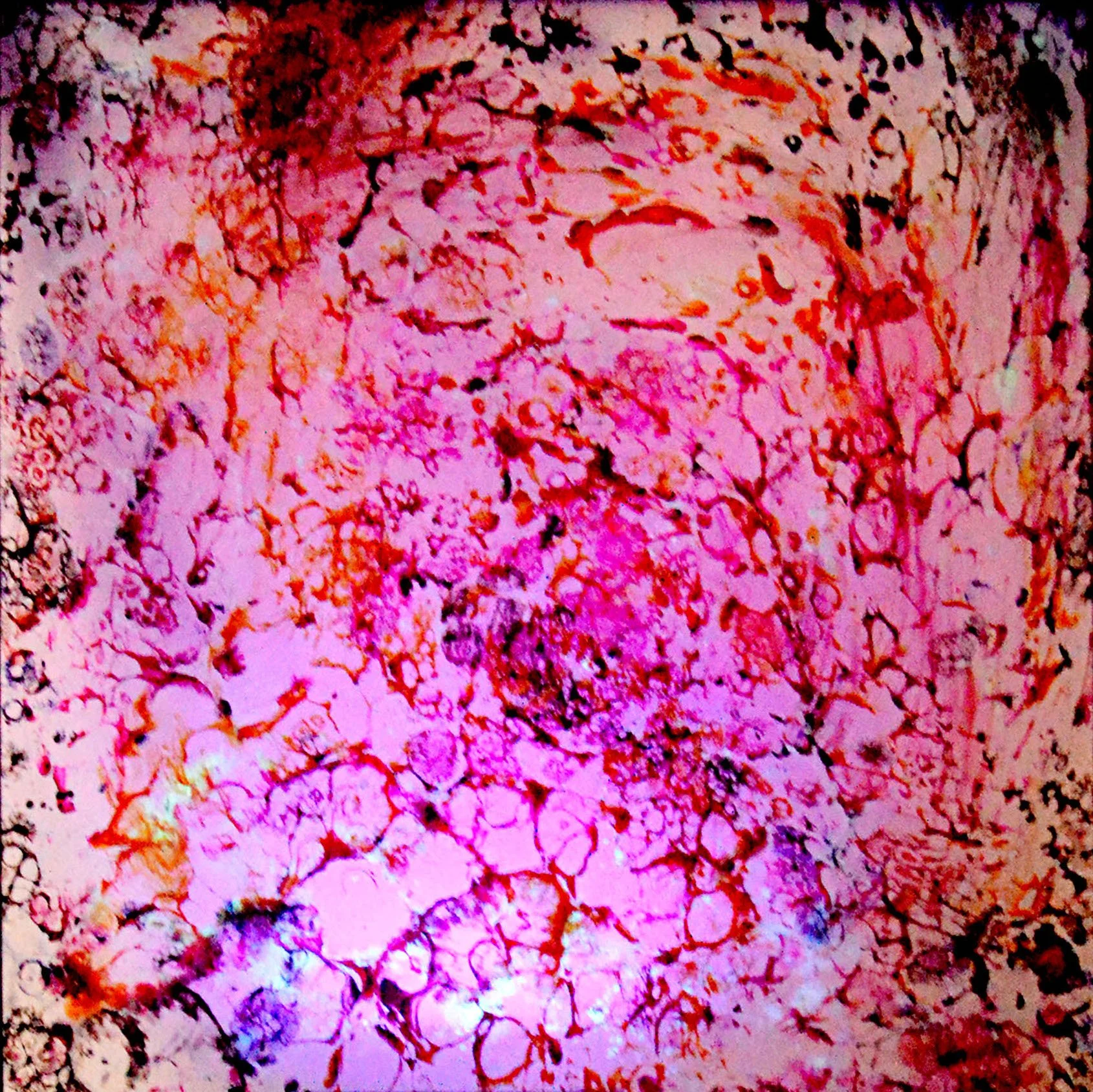 Living galleries
2018 
Resin and luminous pigments 
90 x 90cm