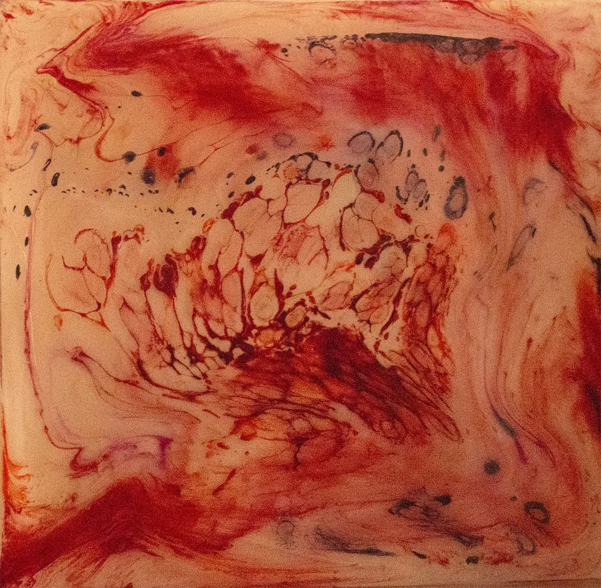 Once in a dream
2018 
Resin and luminous pigments 
90 x 90cm