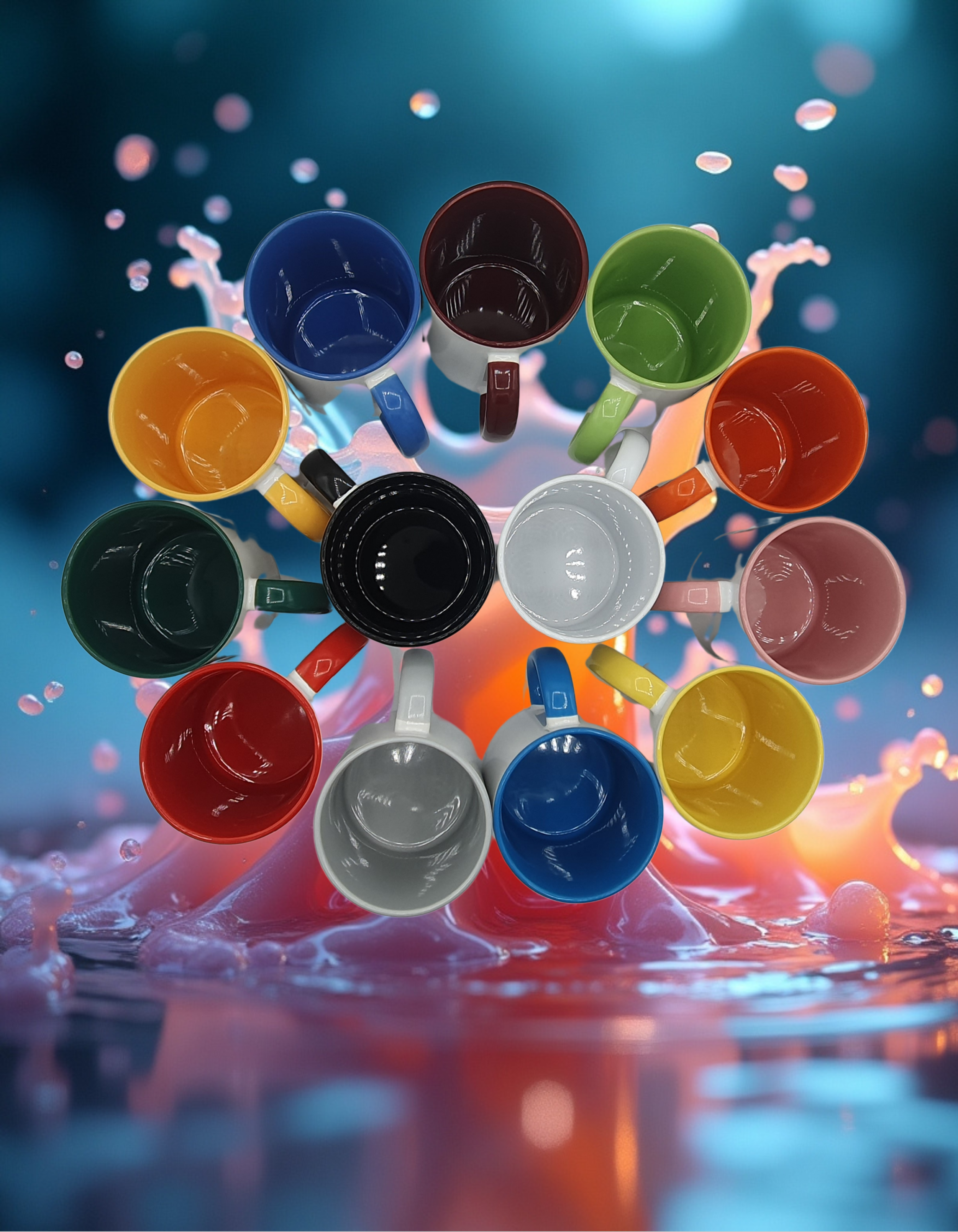 Keramiktasse mit Wunsch-Motiv - ca. 330 ml