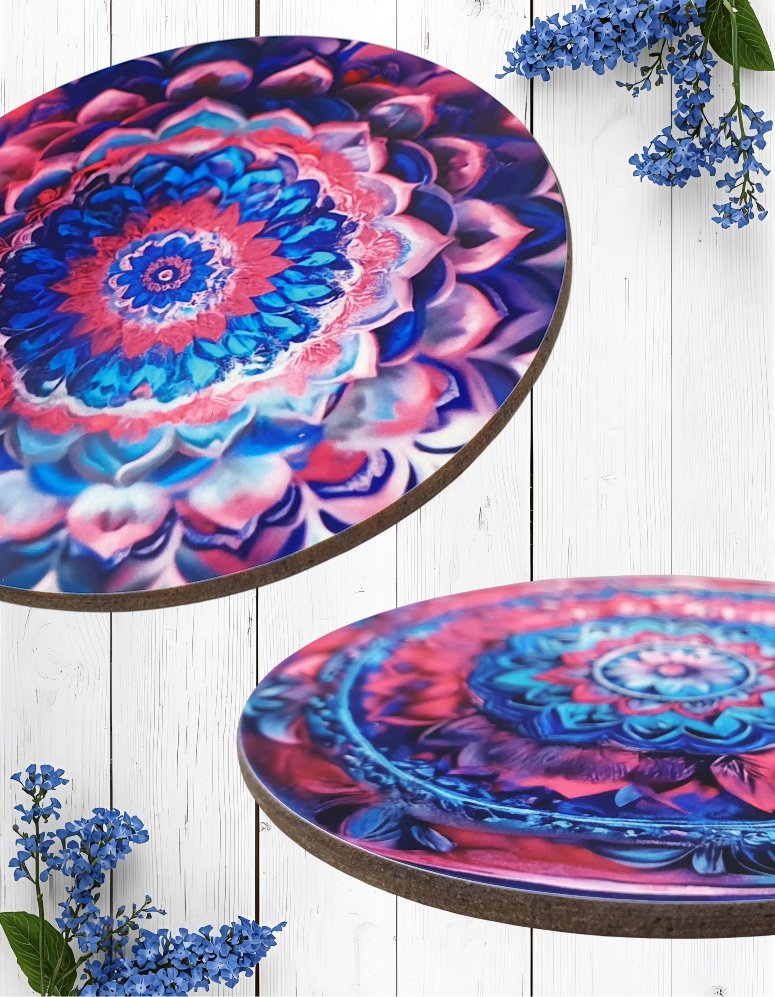 Mandala Hartfaser Untersetzer