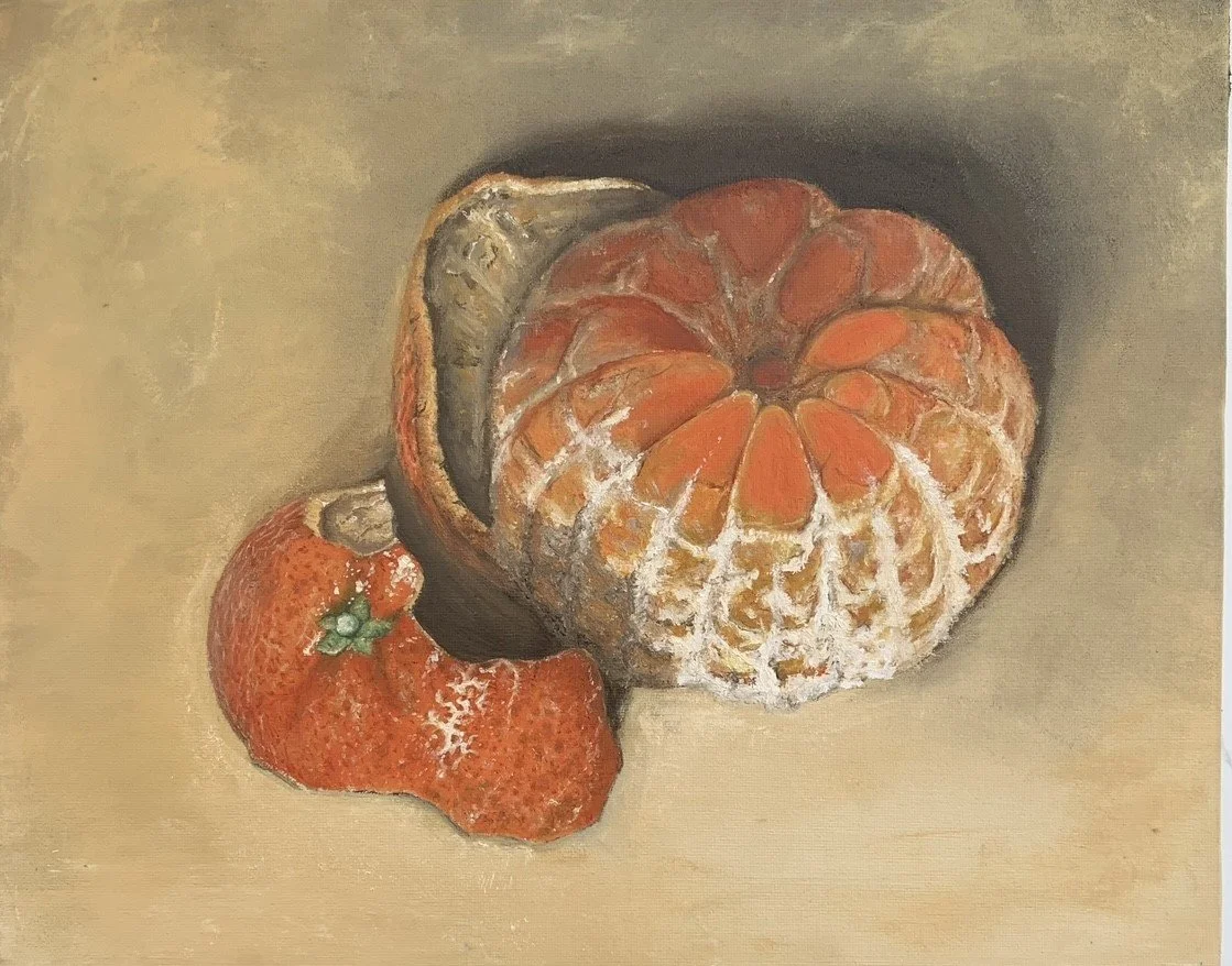 Alexander J Hilton_Easy Peeler_2023_Oil_42.5cmx47.5cmframed_450.00.jpg
