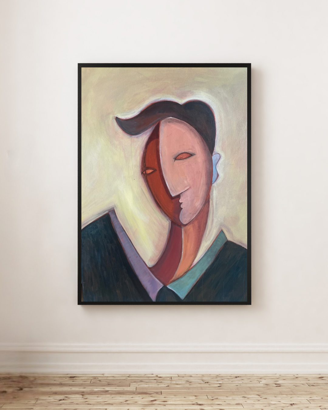 'Alessandro' 2025 |
70x90cm |
Acrylic and charcoal on linen