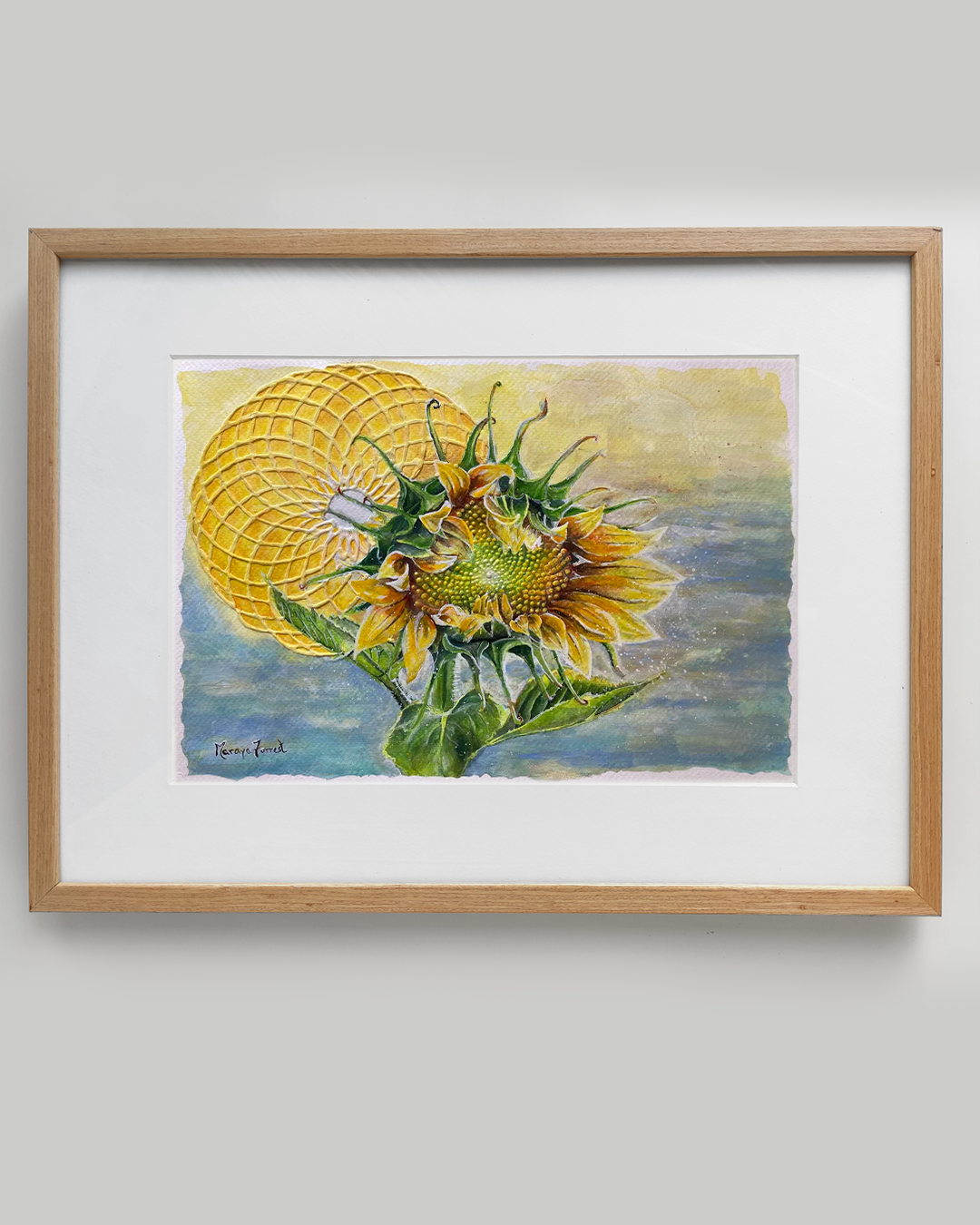'My Devotional Nature' (Japanese watercolour - 30cm x 22,5cm) - SOLD