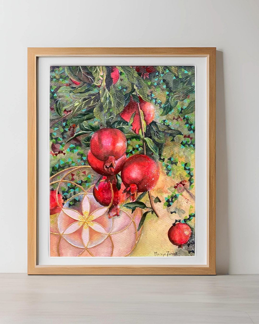 'Seeds of Creation' (Japanese watercolour - 28,5cm x 21,5cm) - SOLD