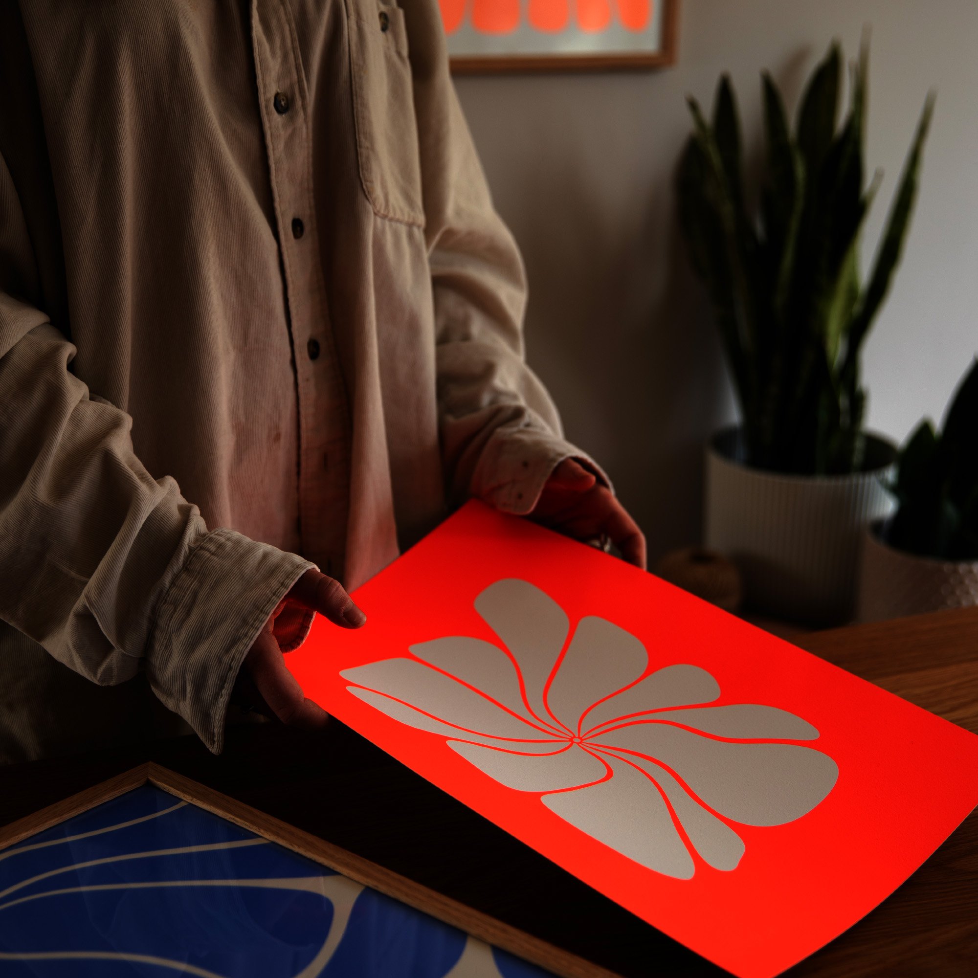 studio-floc-shop-one-flower-in-flouro-orange-a3-print