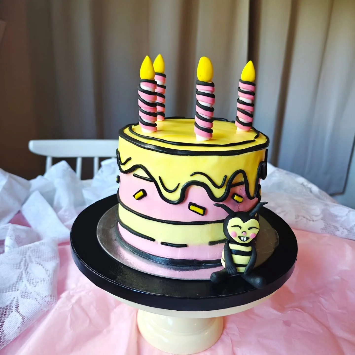 T&auml;st&auml; kakusta tulee aina kes&auml; mieleen kun selailen puhelimen kuvia.🥰❤️

#kes&auml; #kakku #cartooncake #leivonta #amppari