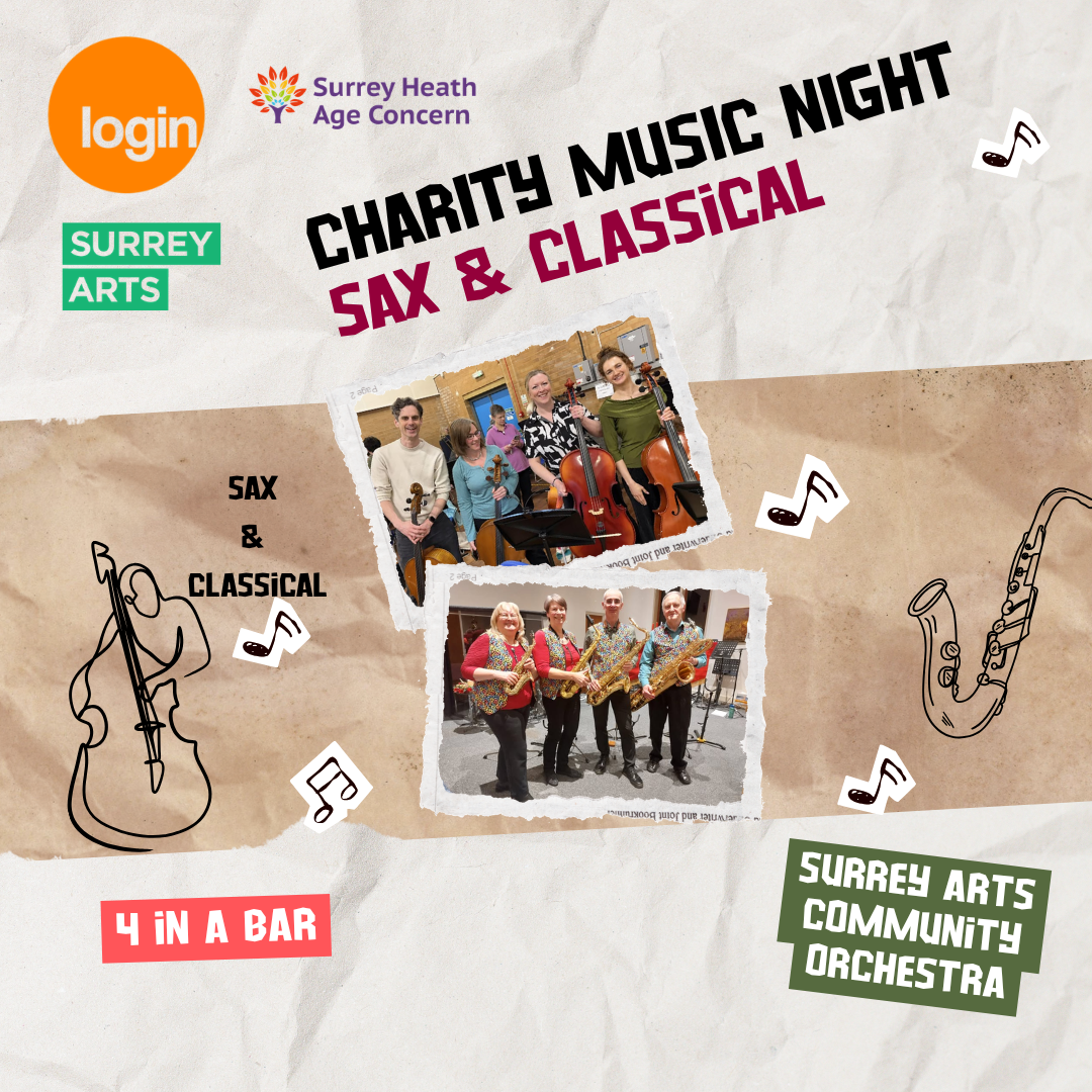 Charity Music Night: Sax &amp; Classical (Surrey Heath Age Concern)