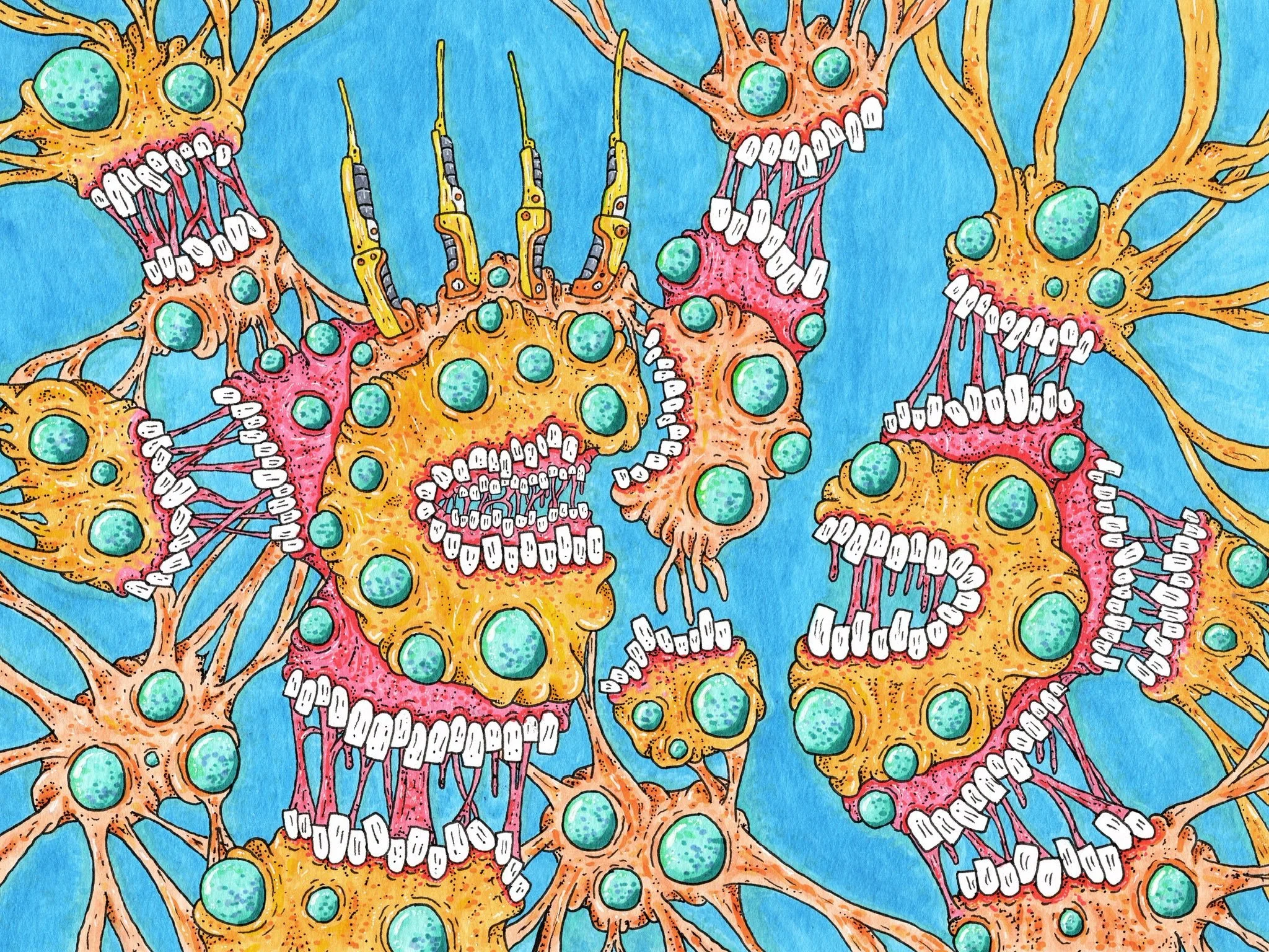 "Interneuron"
- Pen & Ink x Digital
- Manifold contract edition of 15
- Sold