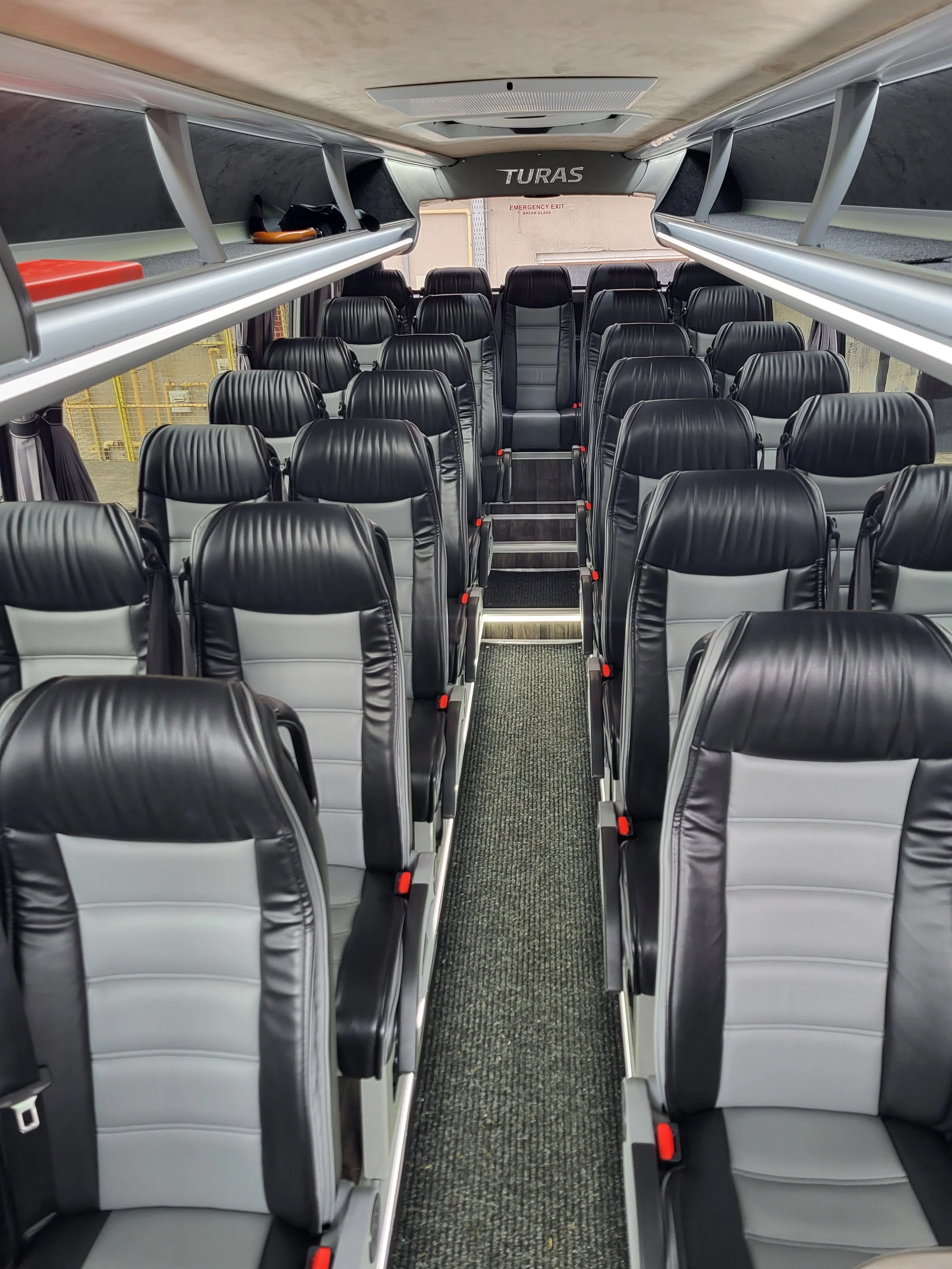 Interior of 29 - seater Mini coach