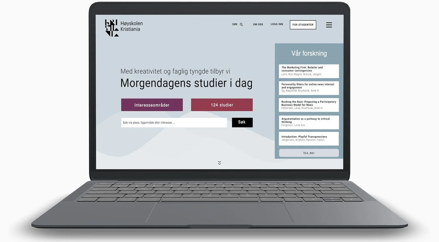 UX/UI • Redesign av Kristiania.no