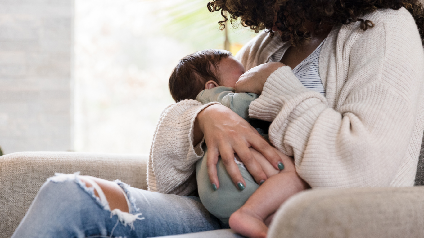 Woman Breastfeeding her baby