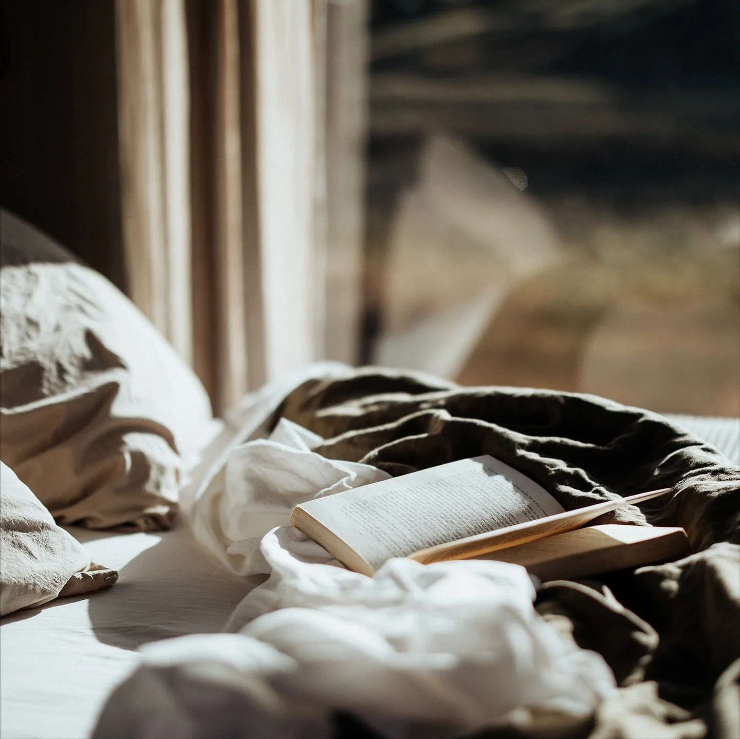 We love a calm &amp; quiet morning while reading in bed&hellip; with the odd glance out of the window to check where the girls have moved to 🌾🐮