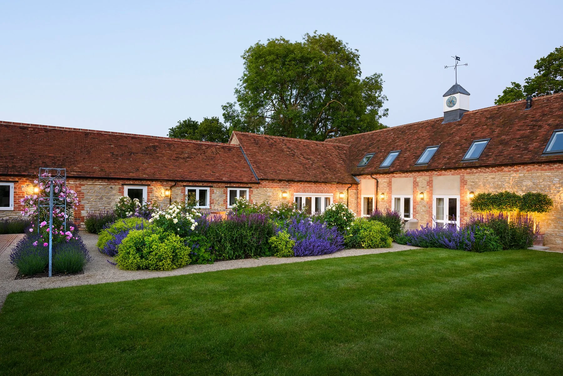 Barn conversion garden Buckinghamshire Joanna Archer
